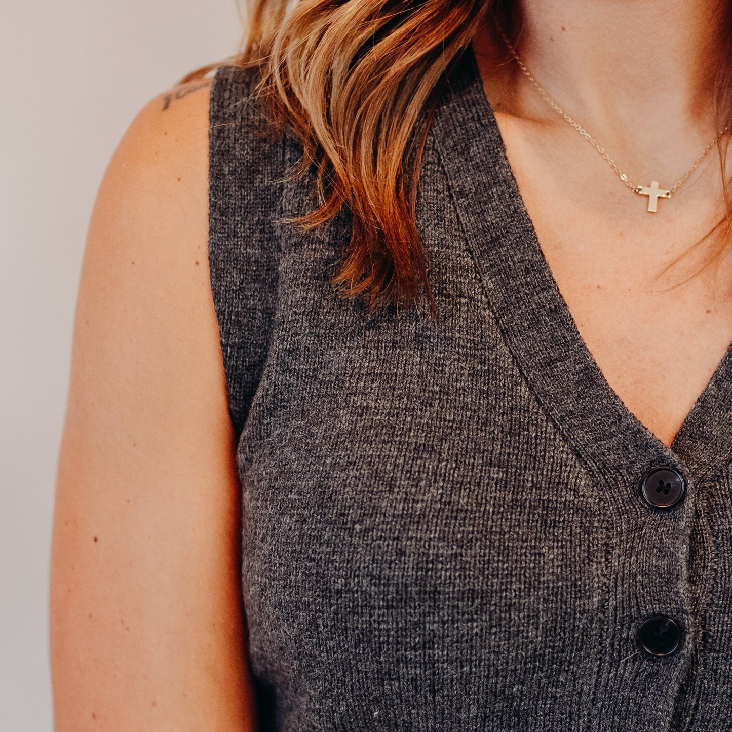 Sweater Vest | Charcoal