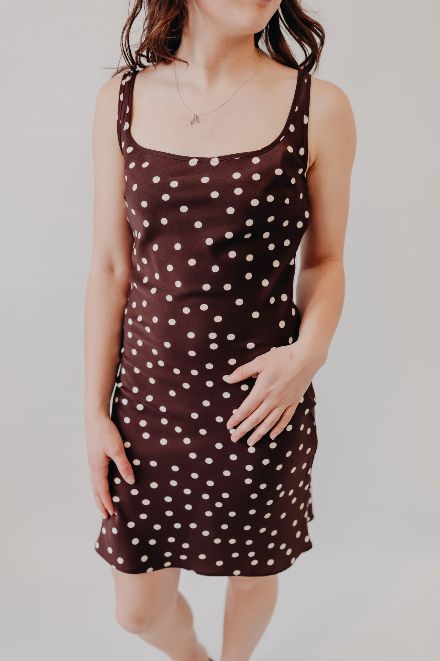 Mod Ref | The Kelly Dress | Brown White