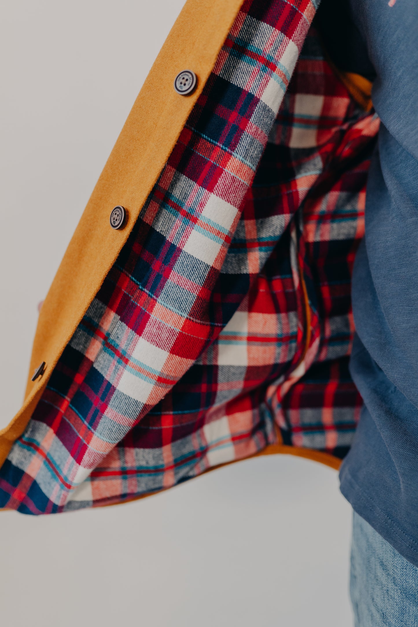 The Normal Brand | Brightside Flannel Lined Workwear Jacket | Yellow