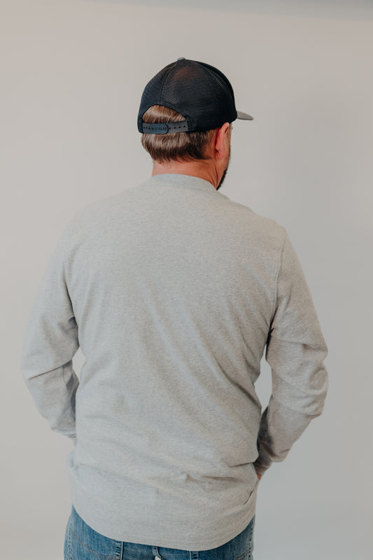 The Normal Brand | Lennox Jersey LS Tee | Heather Grey