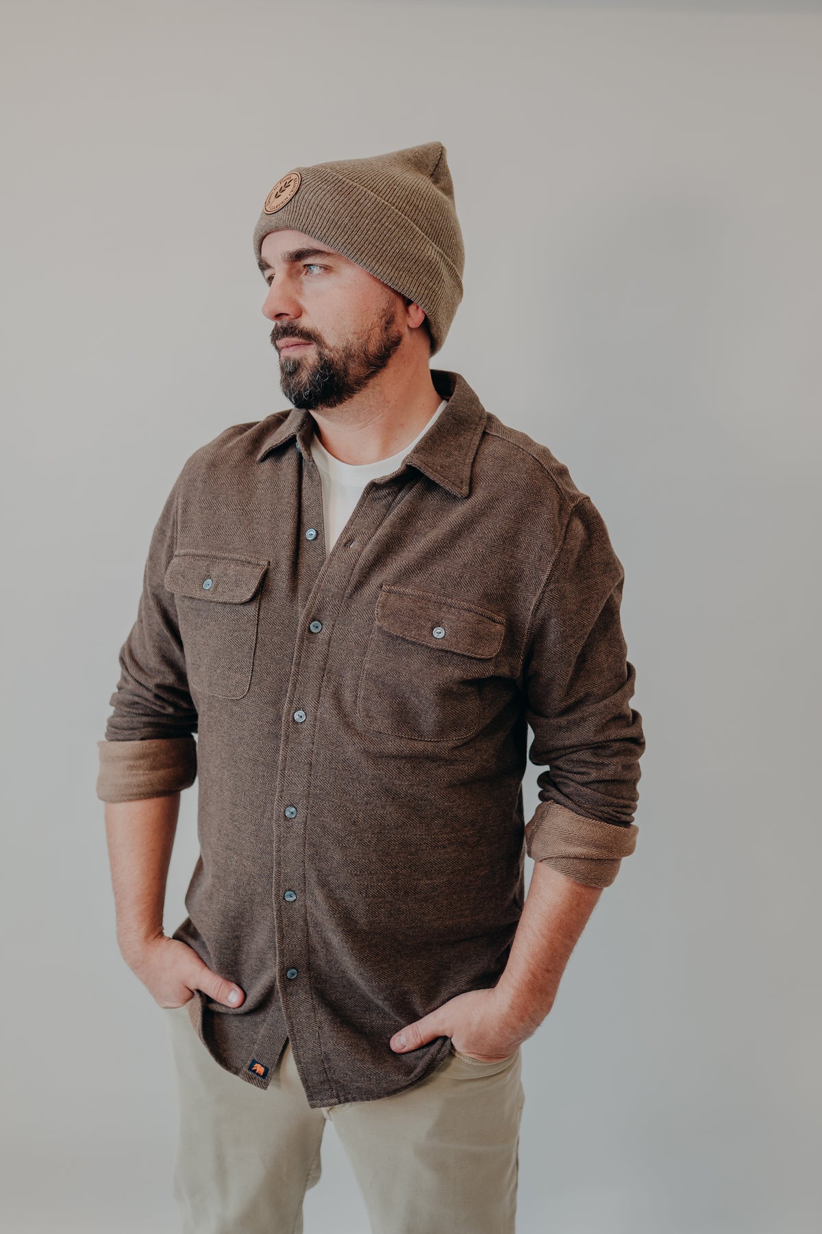 The Normal Brand | Textured Knit Shirt | Java