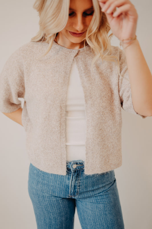 Wishlist | Short Sleeved Sweater | Chestnut