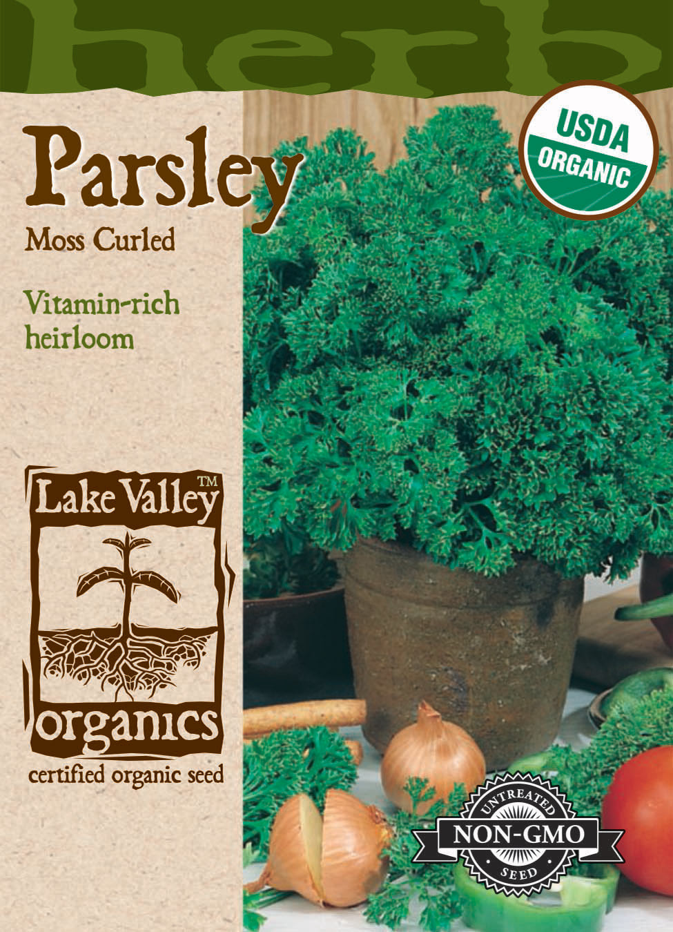 Parsley Moss Curled Heirloom Organic LV