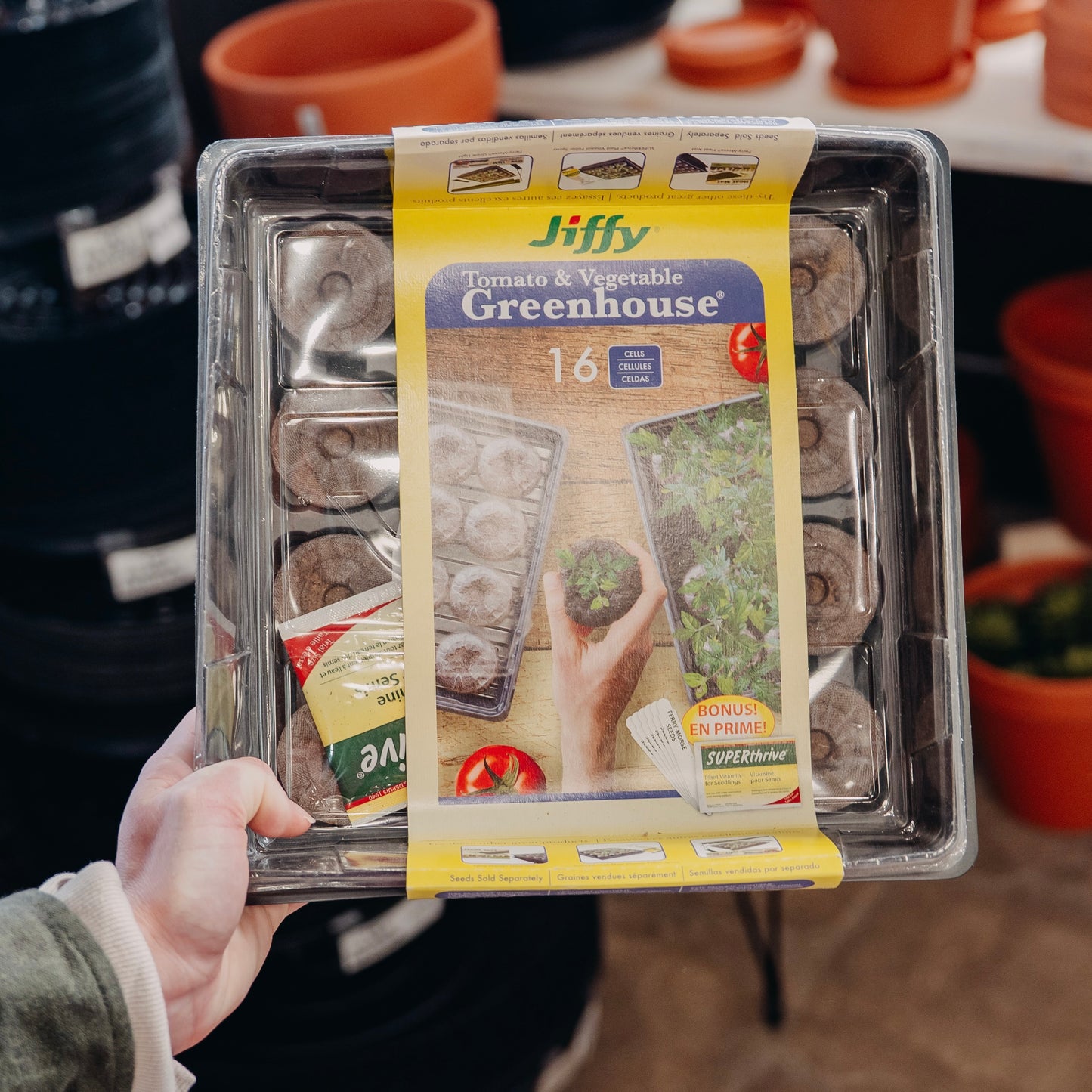 Jiffy Tomato & Vegetable Greenhouse 16 Cells
