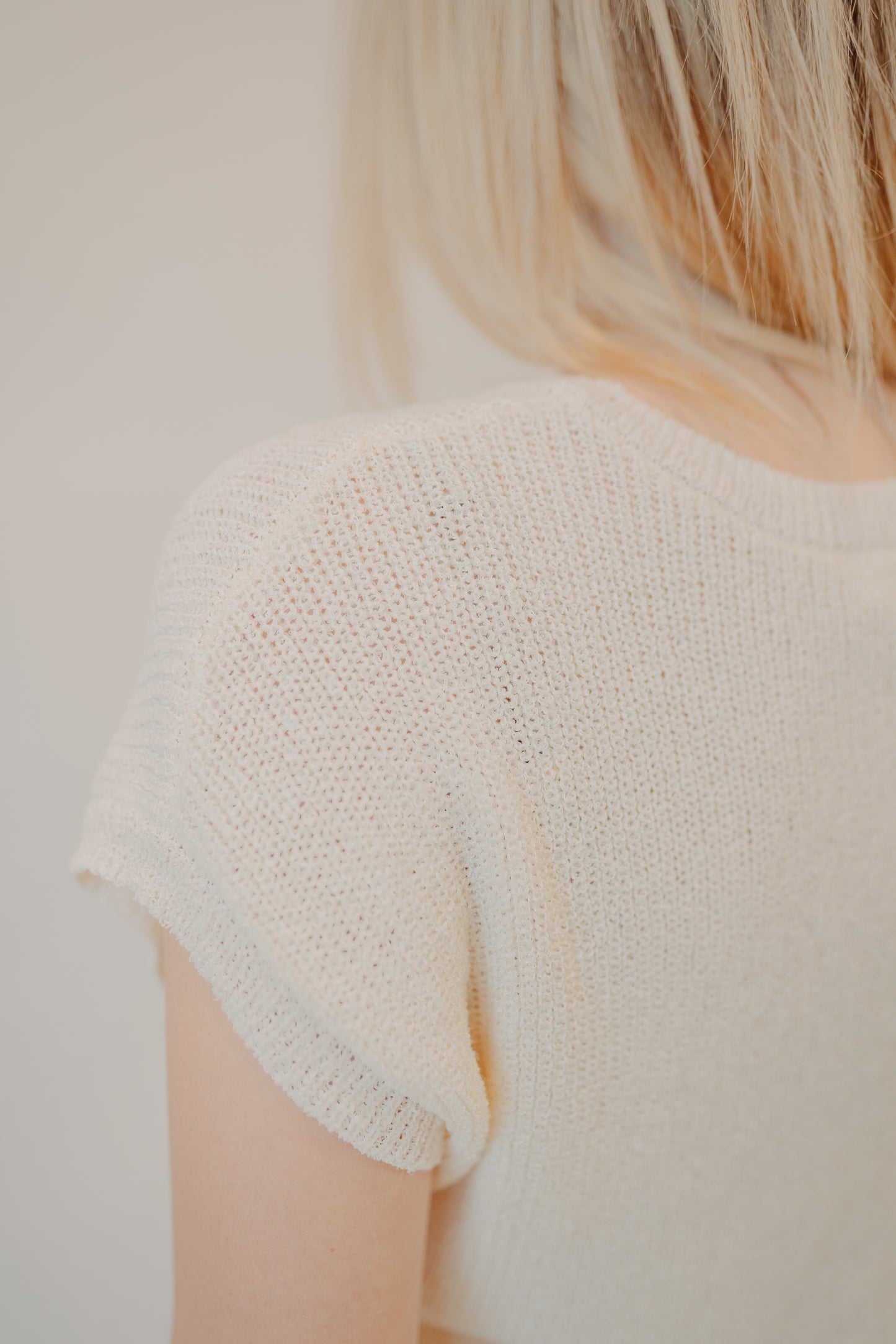 Blu Pepper | Batwing Sweater with Pocket | Ivory