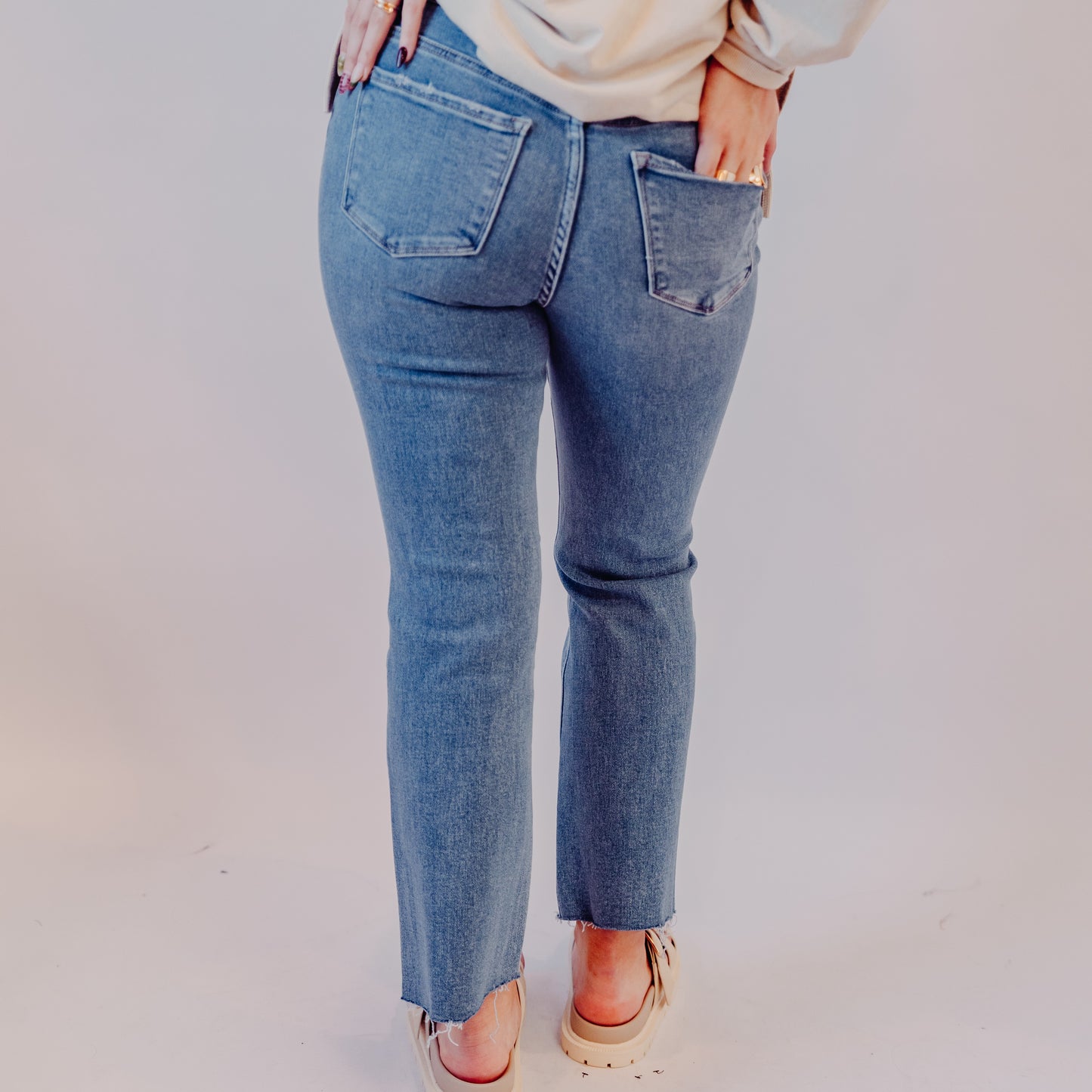 Vervet | High Rise Crop Flare | Reptar