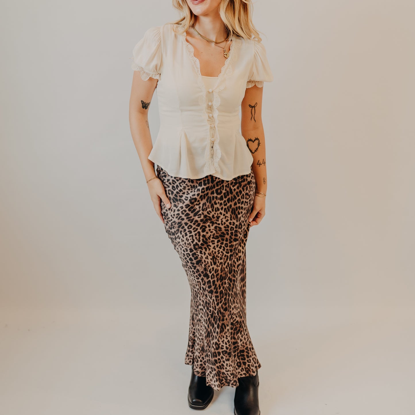 Z Supply | Izabel Leopard Skirt | Desert Tan