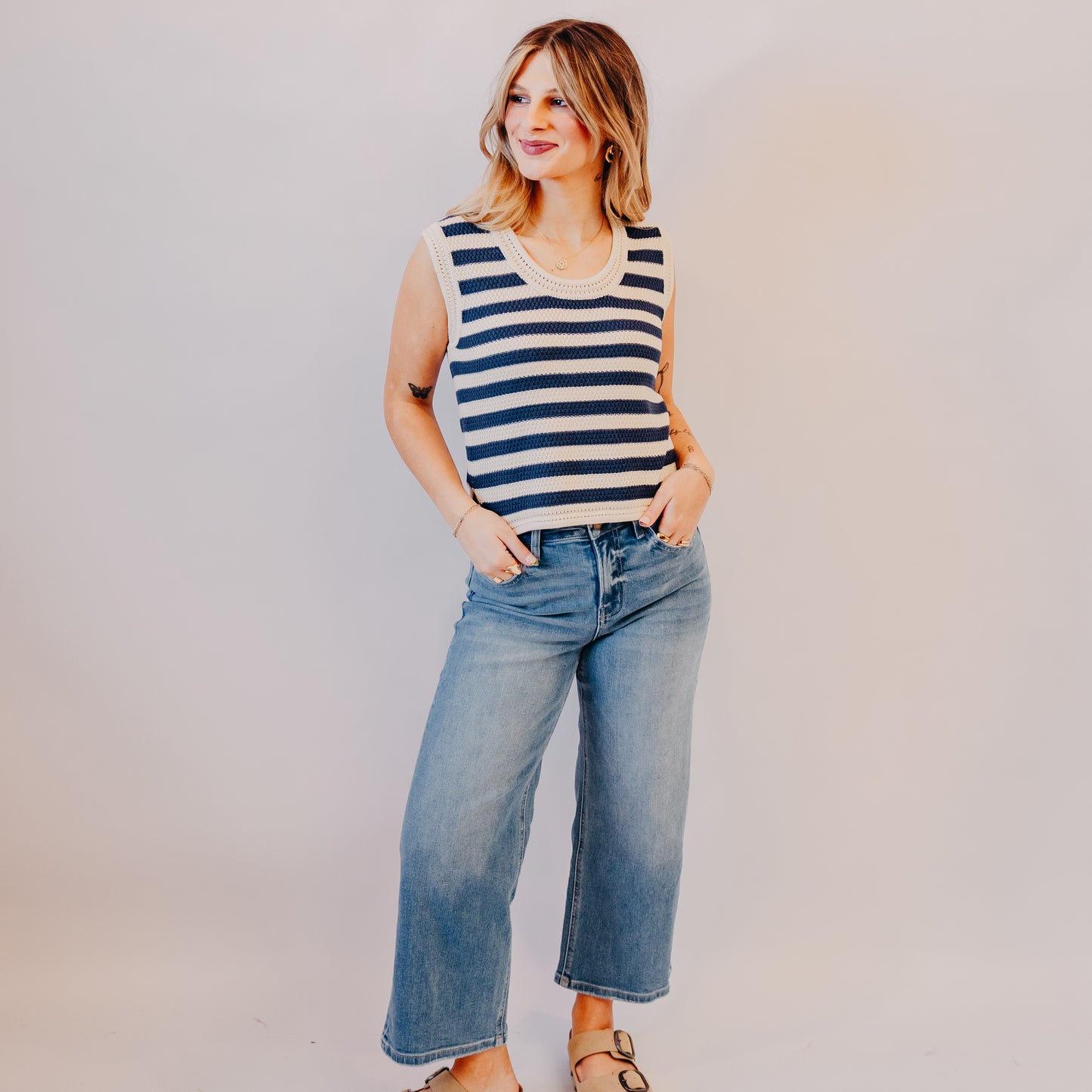 Flying Monkey | High Rise Crop Wide Leg | Beckoned