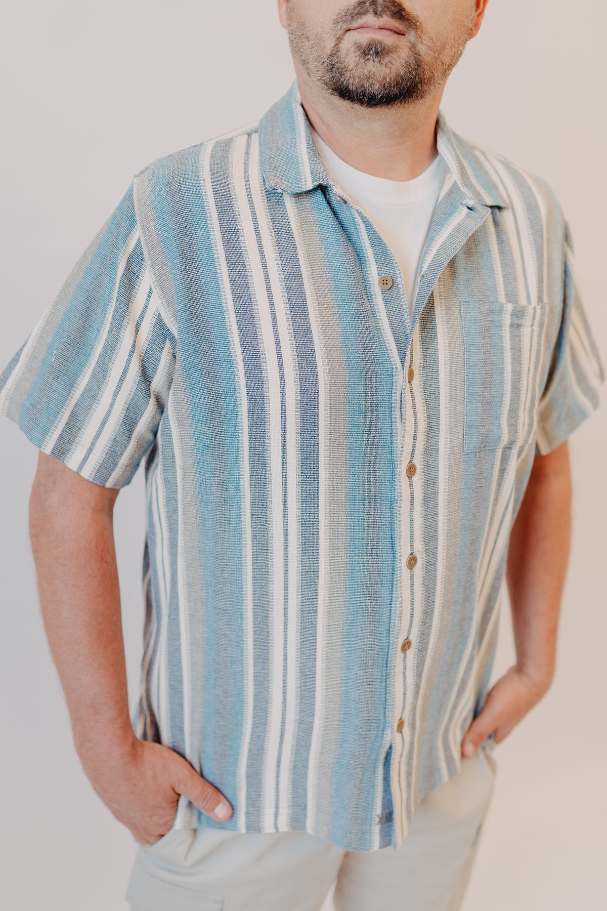 Dkota Grizzly | Wells Textured Striped Top