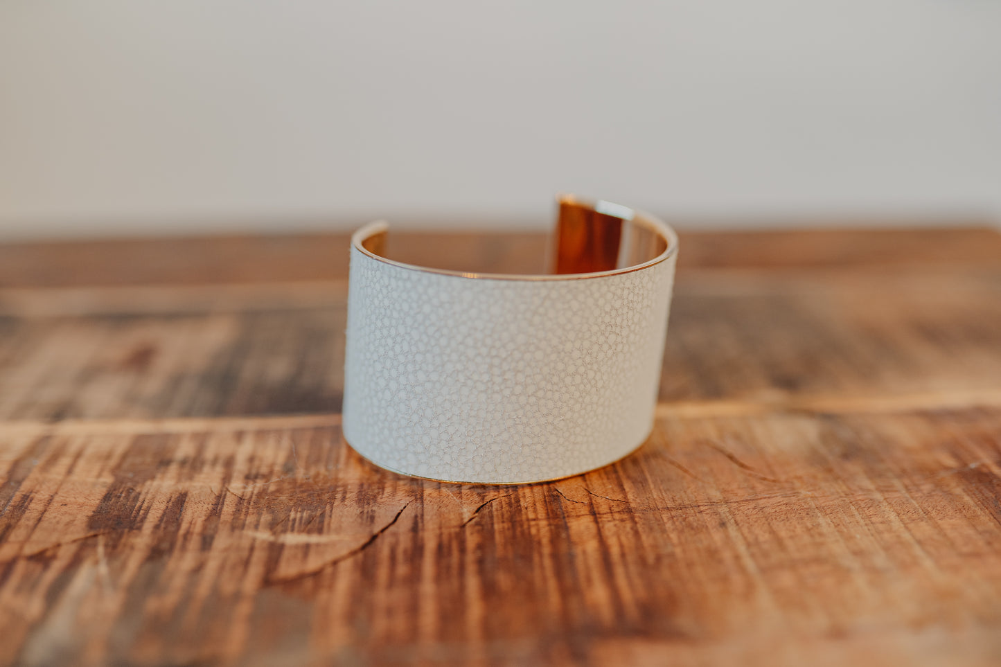 Josslyn | White Cuff Bracelet