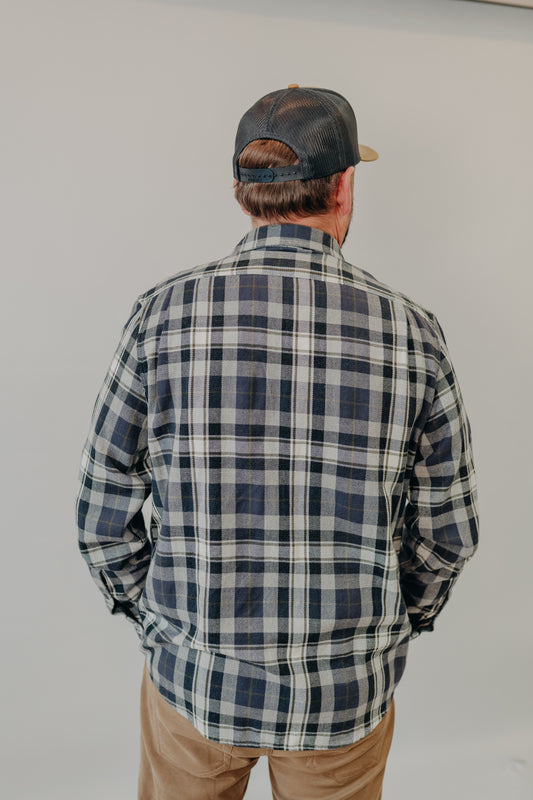 The Normal Brand | Mountain Overshirt | Grey Plaid