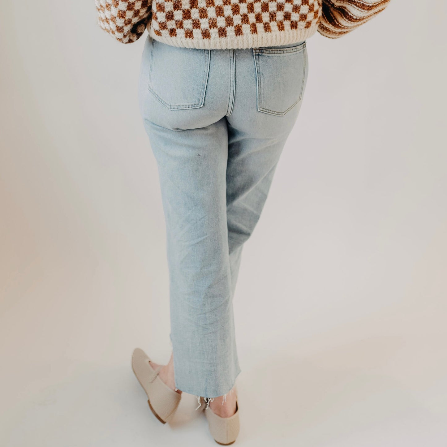 Oliver Logan | High Rise Wide Leg Jean | Light Indigo