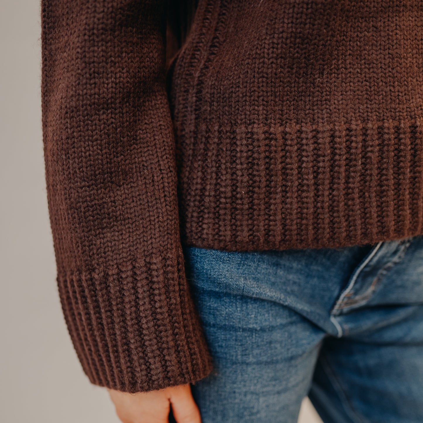 Z Supply | Emerge Funnel Neck Sweater | Chocolate Cherry