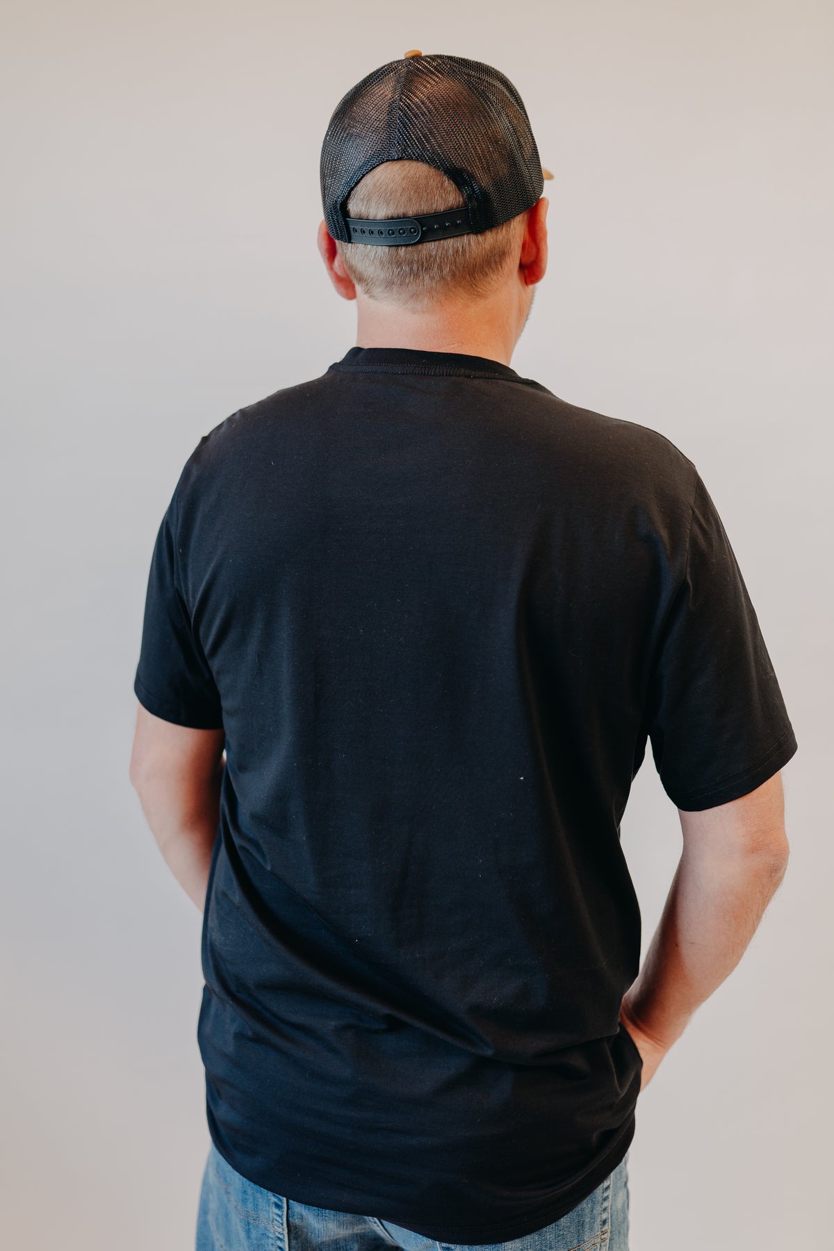 Flag & Anthem | Essential Stretch Crew Tee | Black