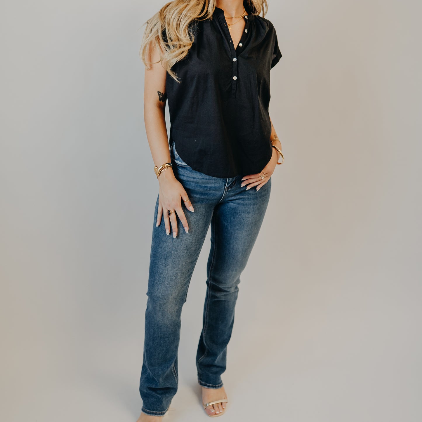 Vervet | High Rise Stretch Slim Boot Cut | Walking On Sunshine