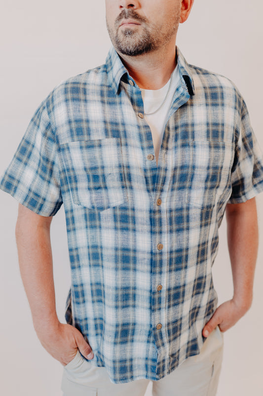 Dkota Grizzly | Tad Linen Blend Top