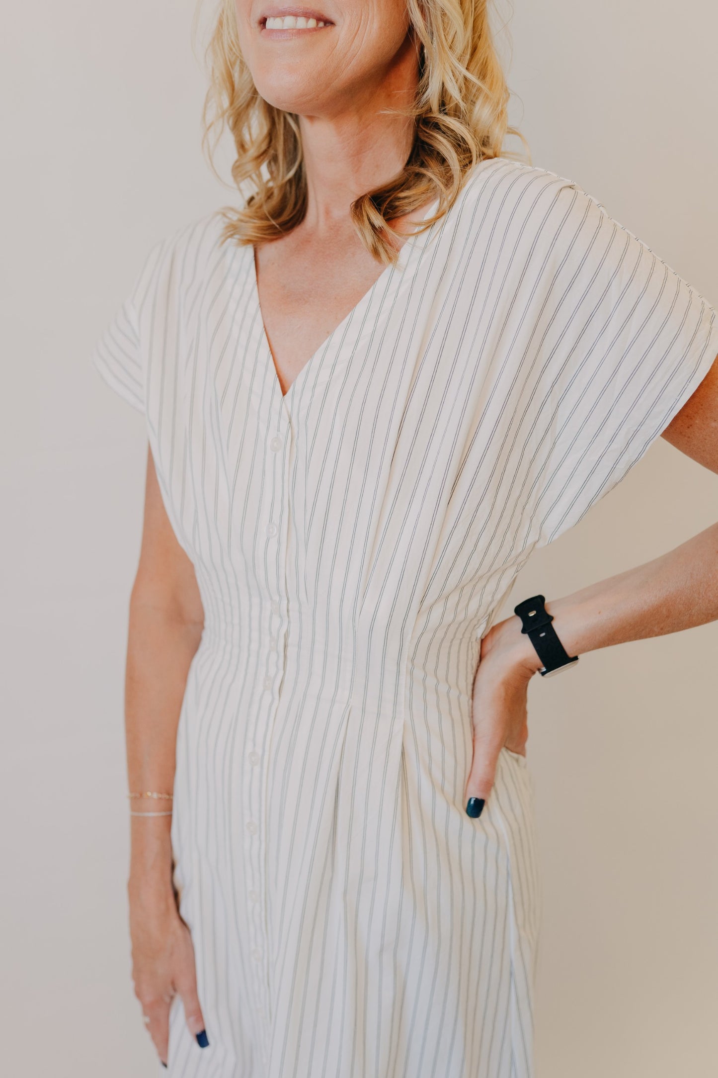 Z Supply | Sanna Striped Midi Dress | White