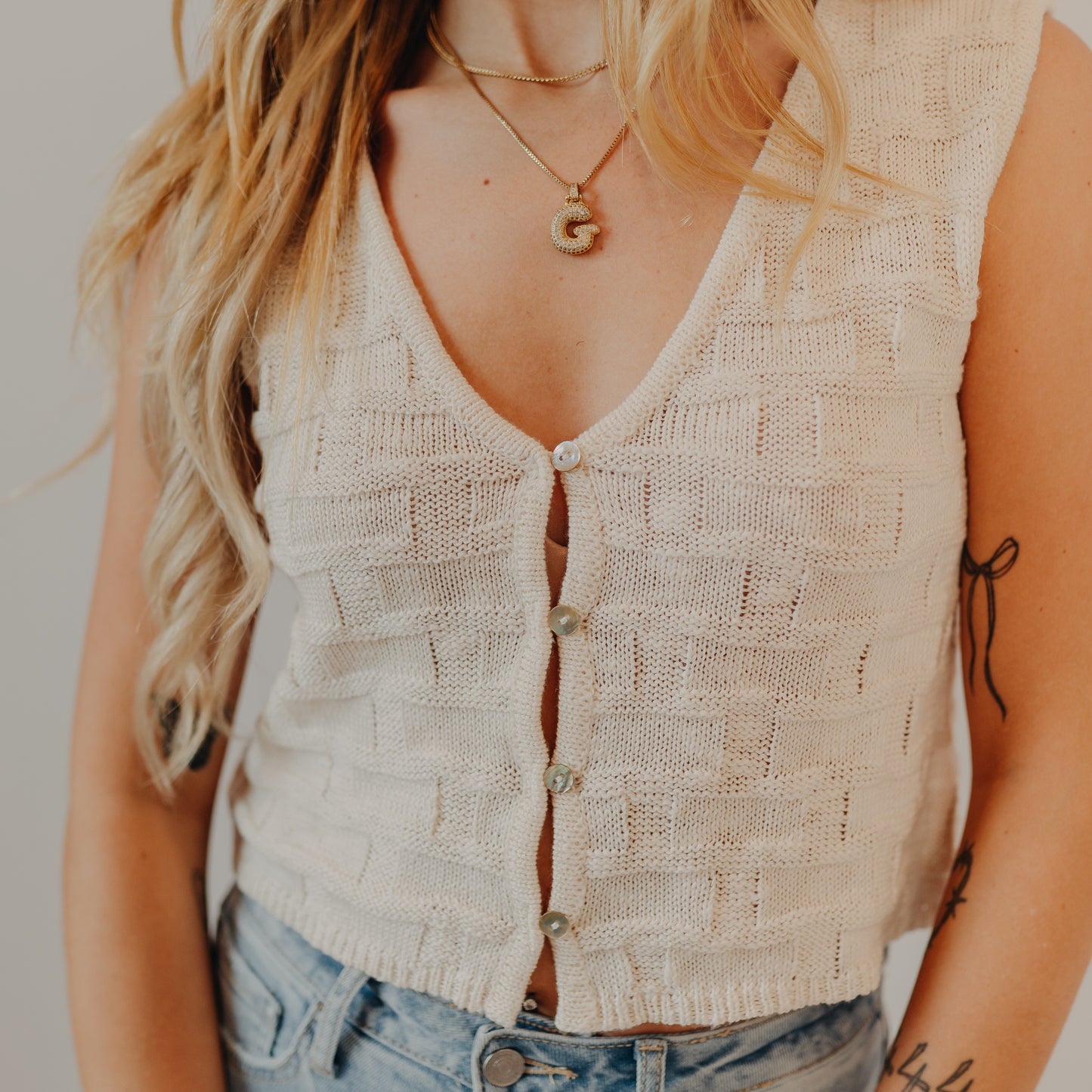 By Together | Dawson Vest Top | Cream