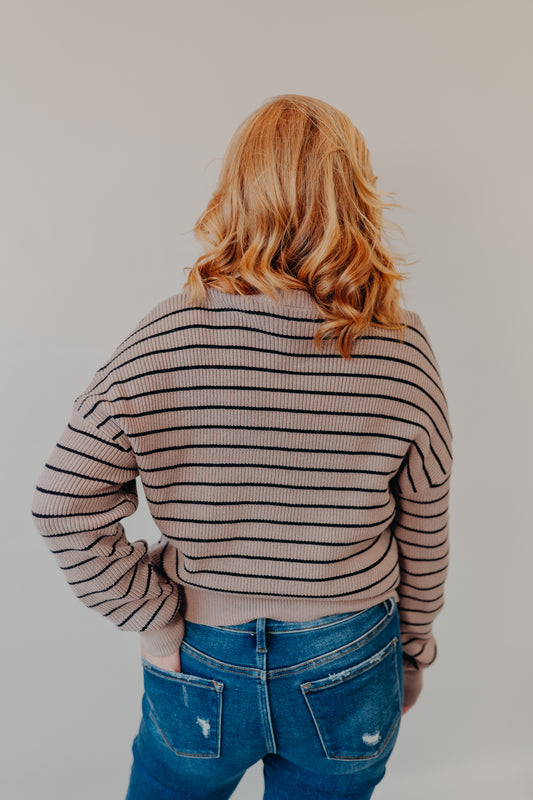 Thread & Supply | Ely Sweater | Taupe Black
