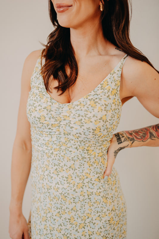 Z Supply | Faya Idra Ditsy Maxi Dress | Cloud