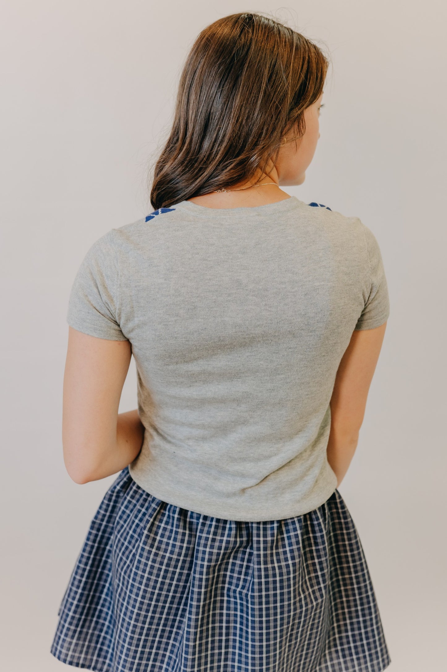 Mod Ref | The Hillary Cardigan | Grey Navy