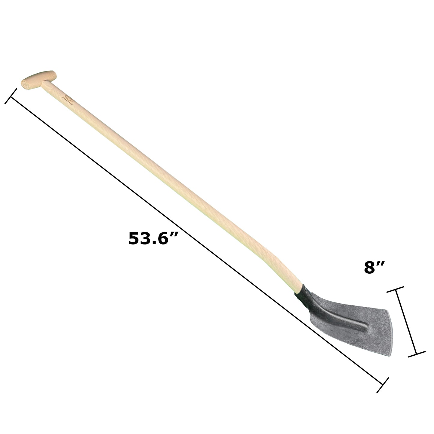 DeWit Shovel - Trenching with 6.5" Wide Head and T Handle