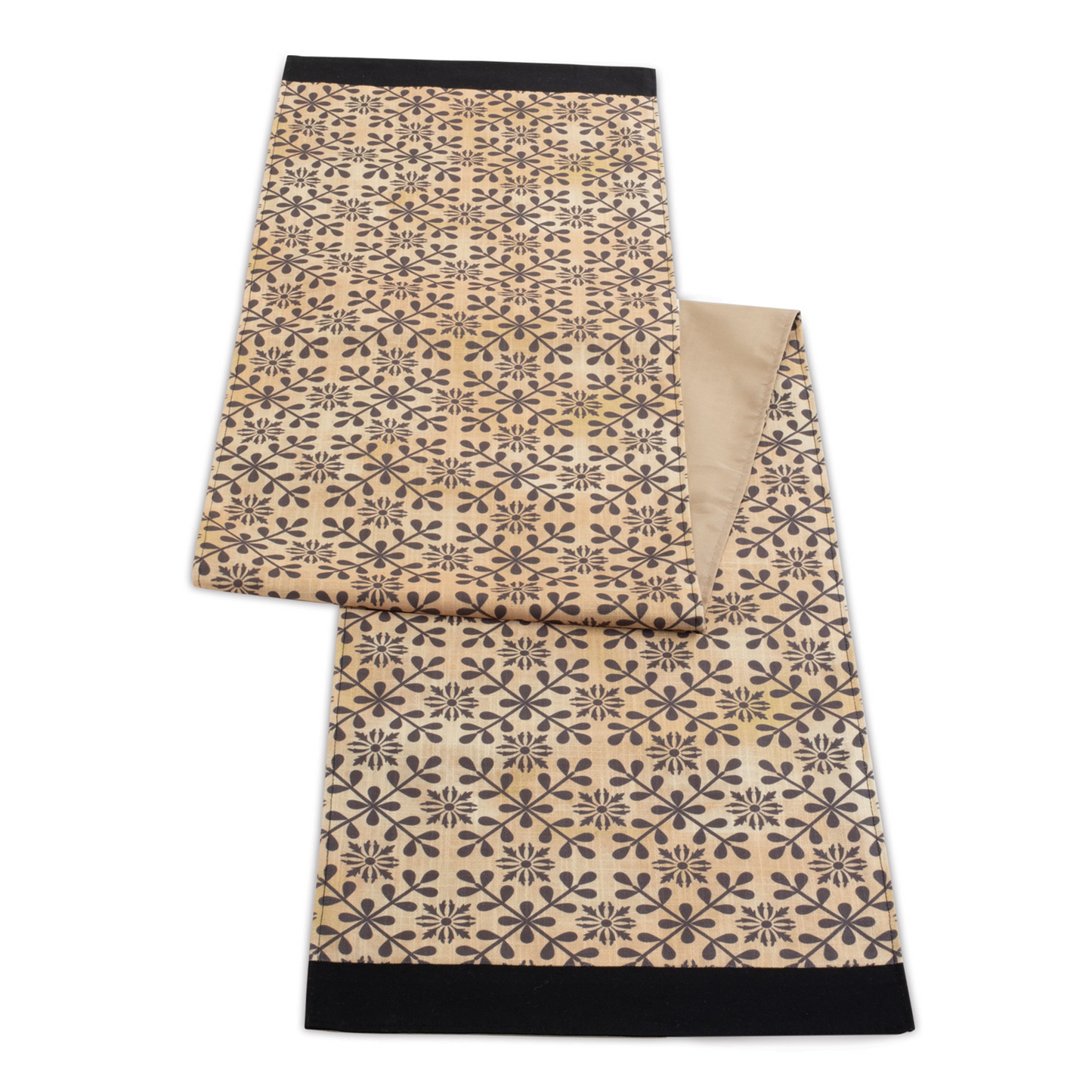 Geometric Floral Patterned Table Runner (Set of 2)