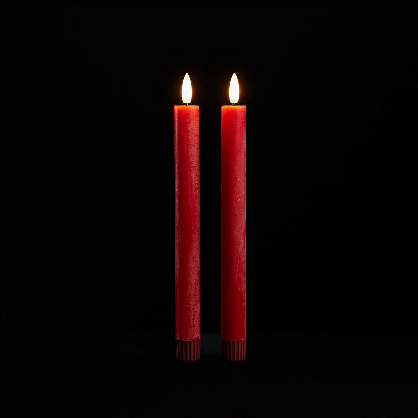 FIA Wick Red Taper Candle (Set of 2)