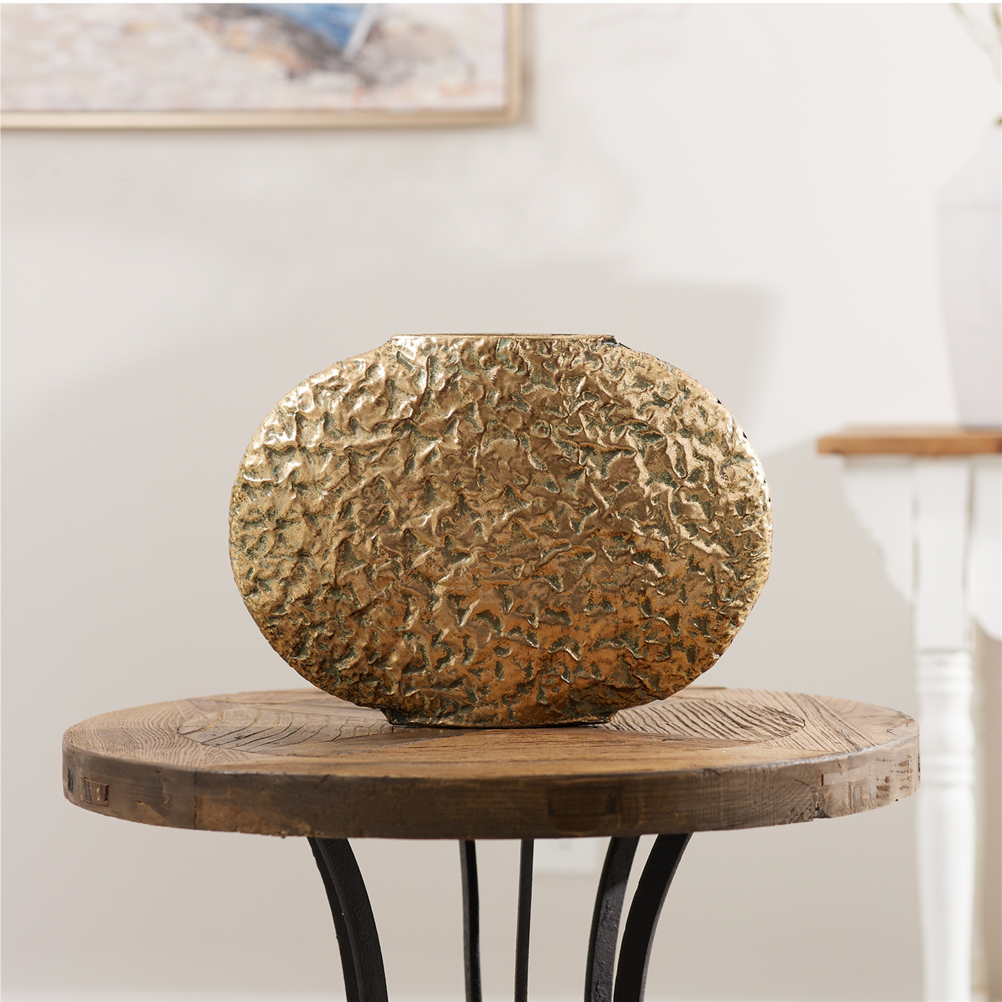 Vase (Set of 2) 14.5"L x 10.75"H Metal