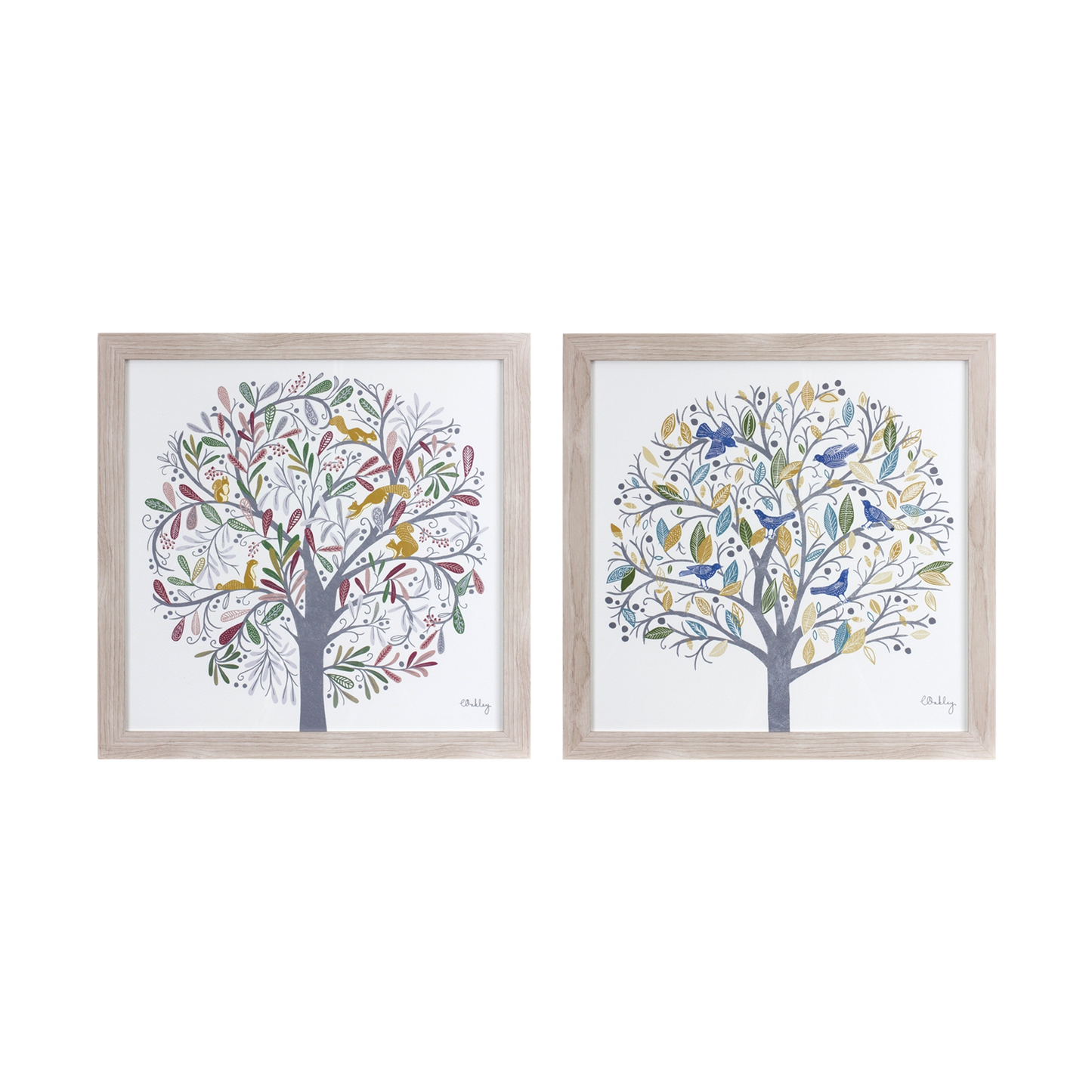 Framed Tree Print (Set of 2)