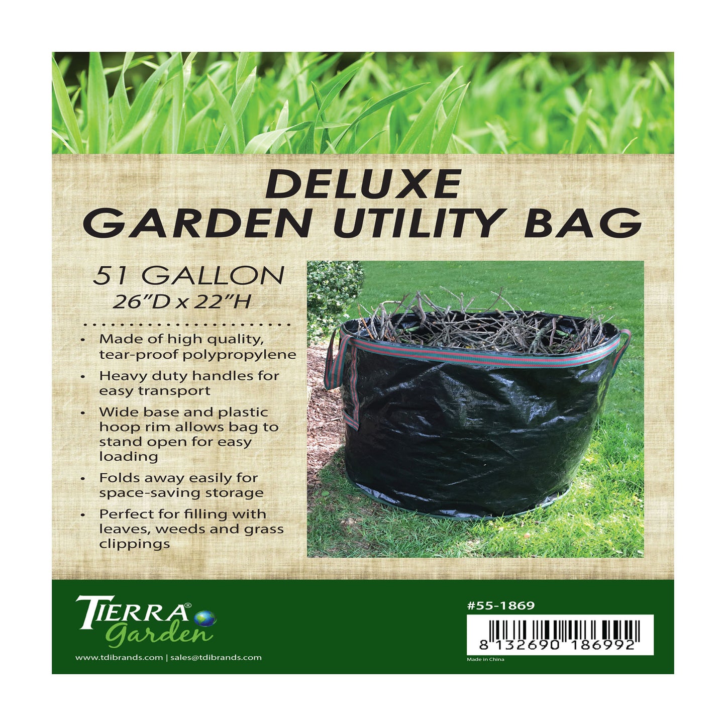51 gal Deluxe Black Tip Bag