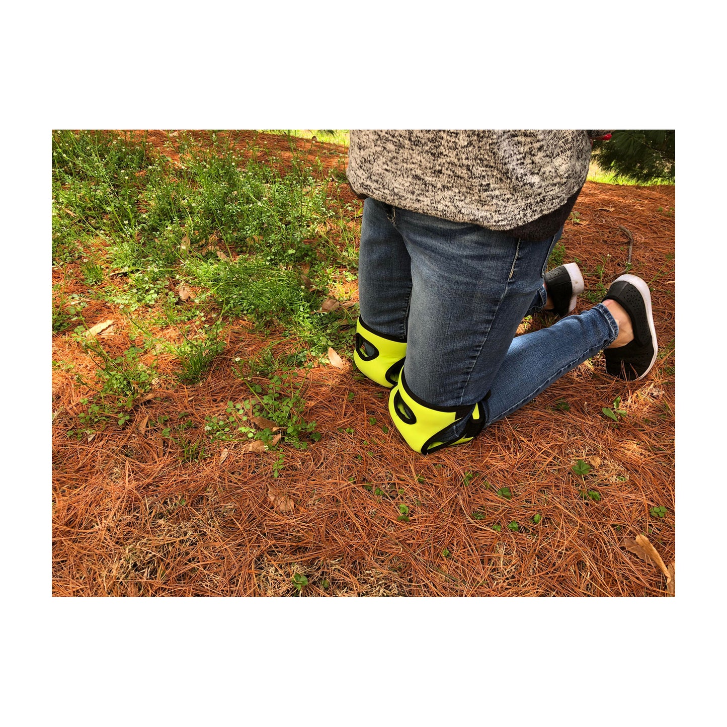 Green Memory Foam Knee Pads