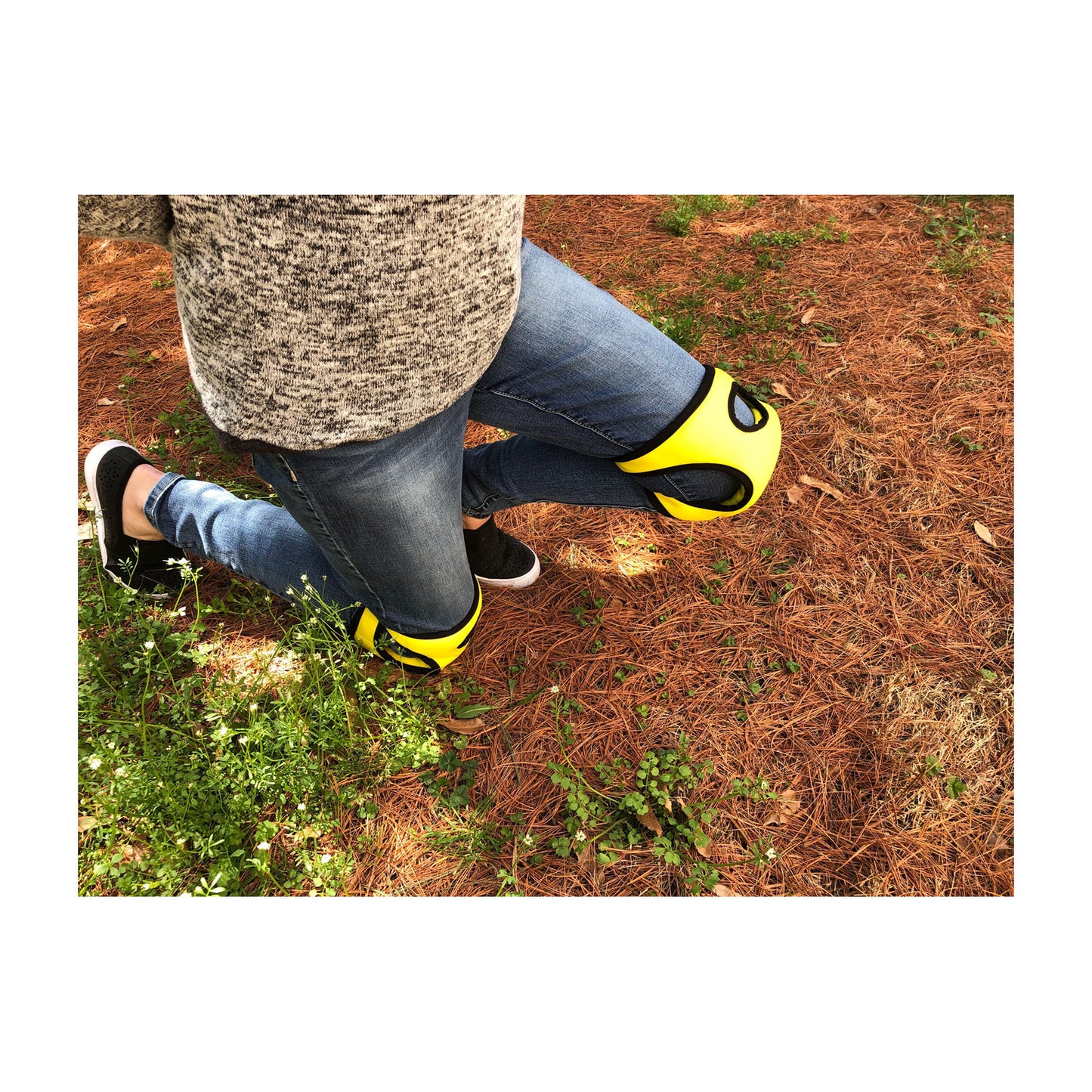 Yellow Memory Foam Knee Pads