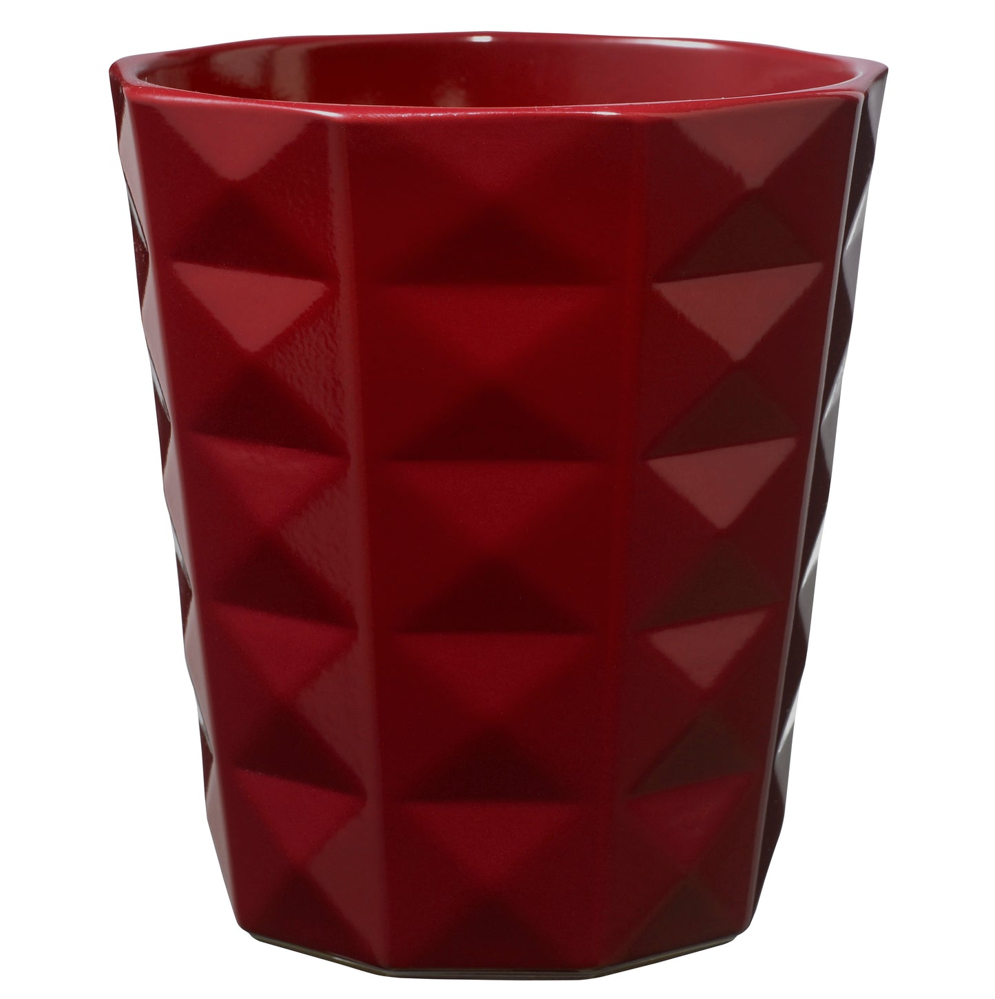 5.9" Shiny Bordeaux Ceramic Kyoto Pot