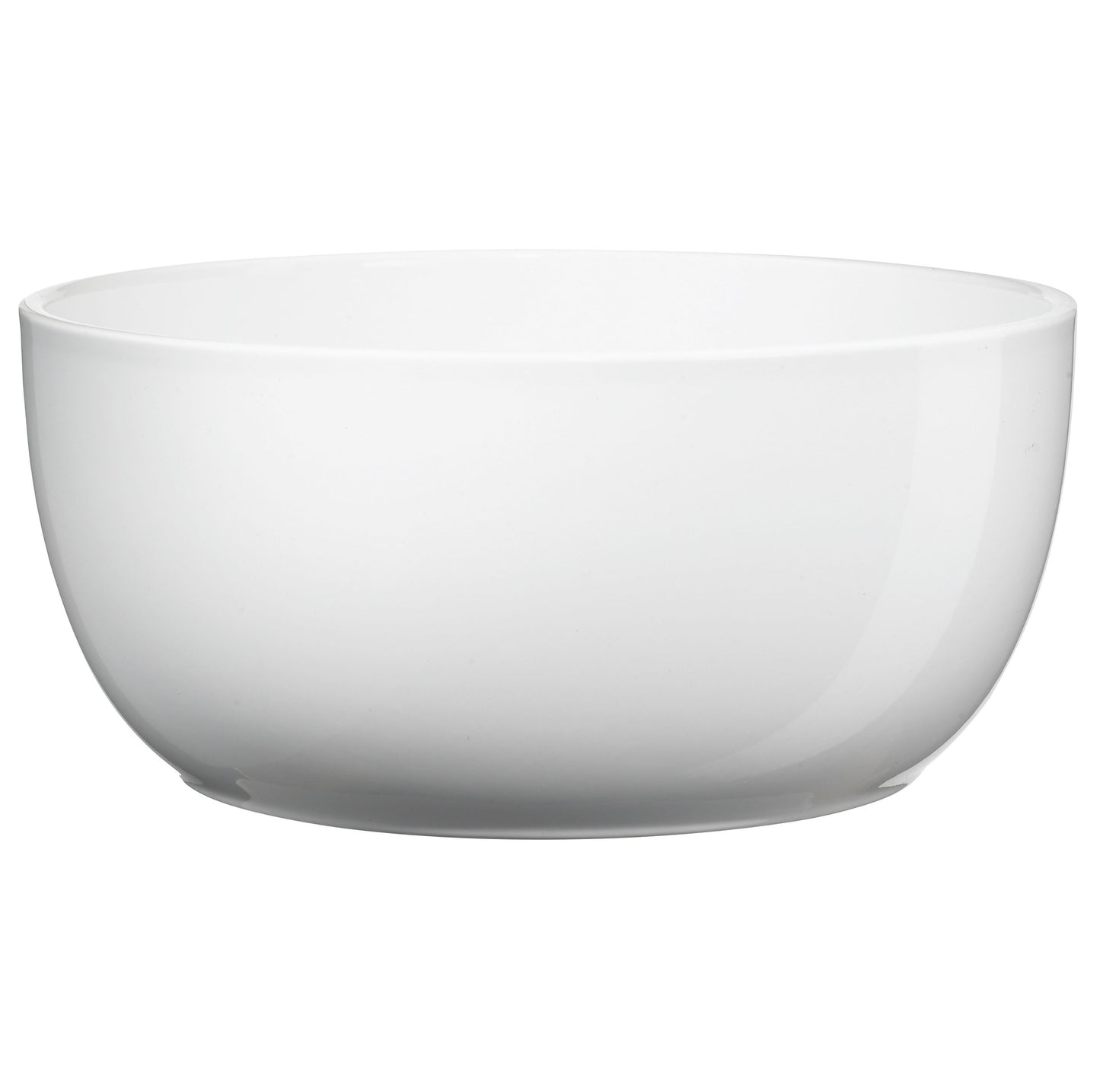 7.9" Shiny White Ceramic Basel Full Color Pot