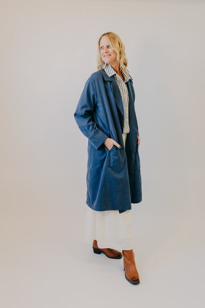 Fun2Fun | Trench Coat | Navy