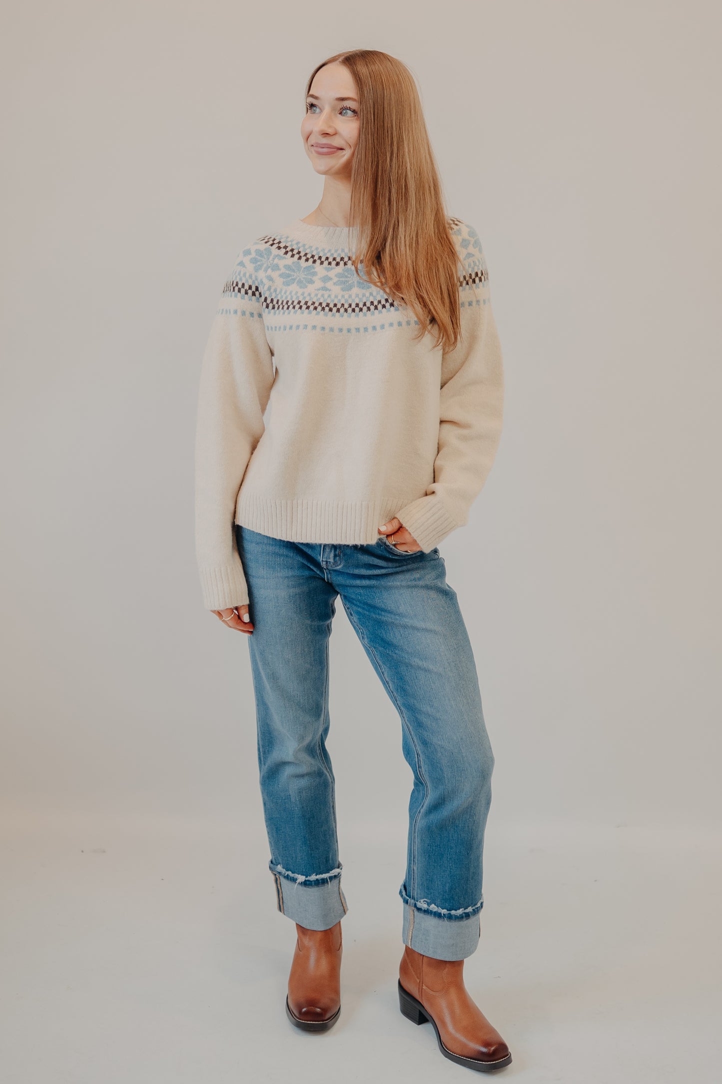 Wishlist | Fair Isle Sweater | Taupe Sky