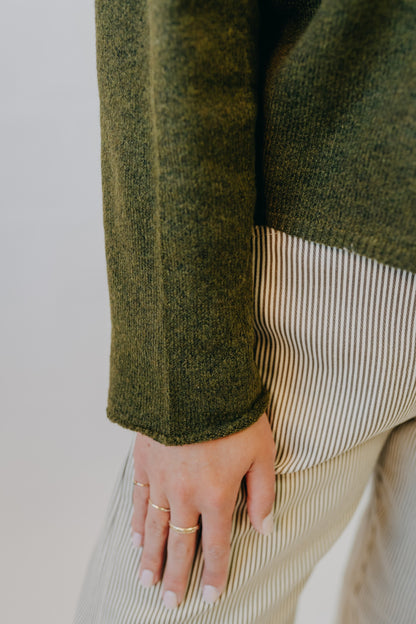Blu Pepper | Lightweight Knit Cardigan | Olive