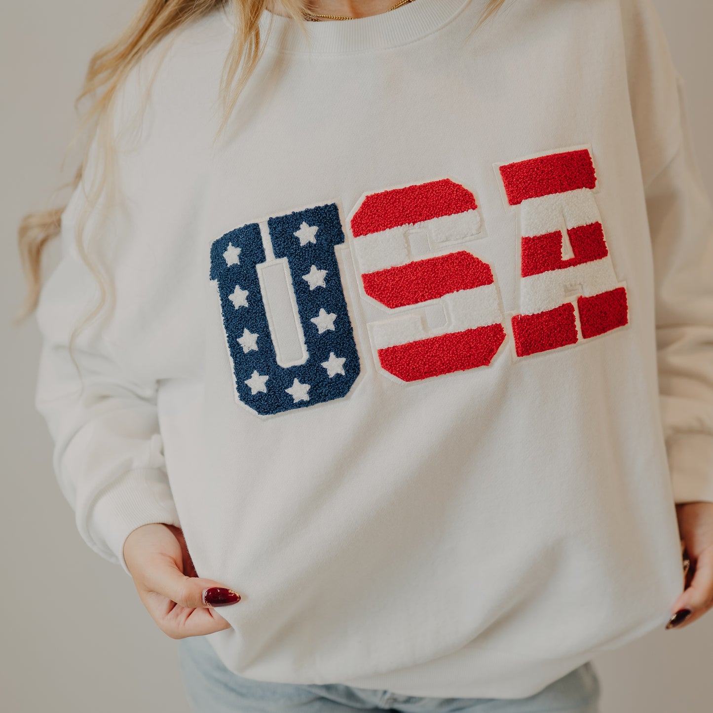 Z Supply | USA Sweatshirt | White