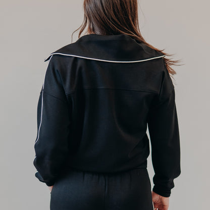 Thread & Supply | Regalia Pullover | Black Ivory