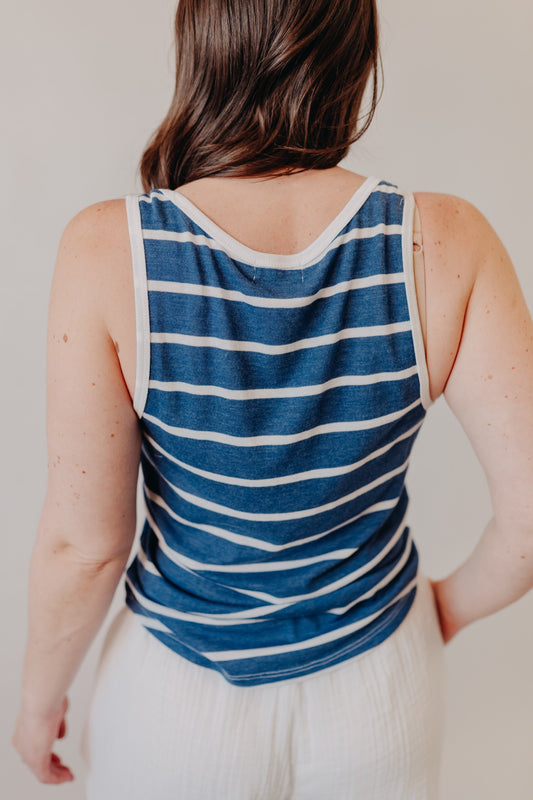 Z Supply | Ferry Striped Tank | True Navy