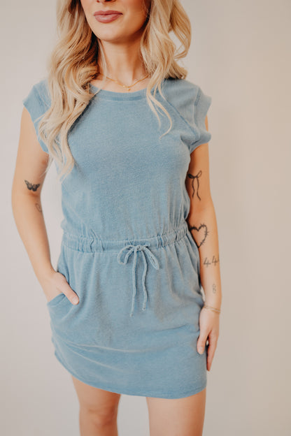 Z Supply | Kalani Jersey Denim Dress | Santorini Indigo