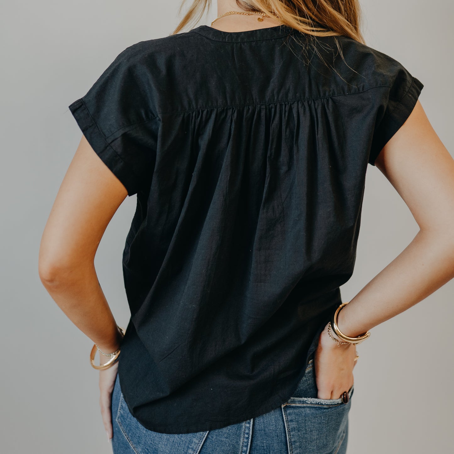 The Normal Brand | Featherweight Blouse | Black
