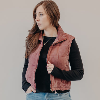 Thread & Supply | Brina Vest | Crushed Berry
