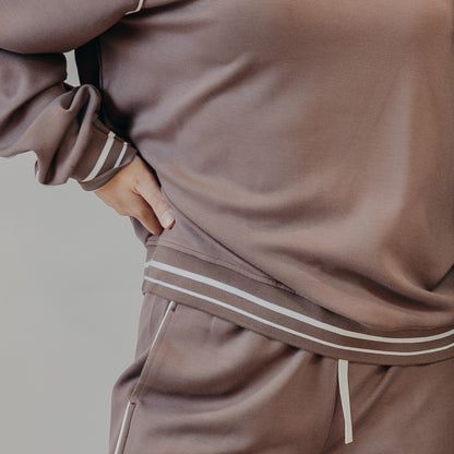 Thread & Supply | Amelia Top | Eggplant Ivory