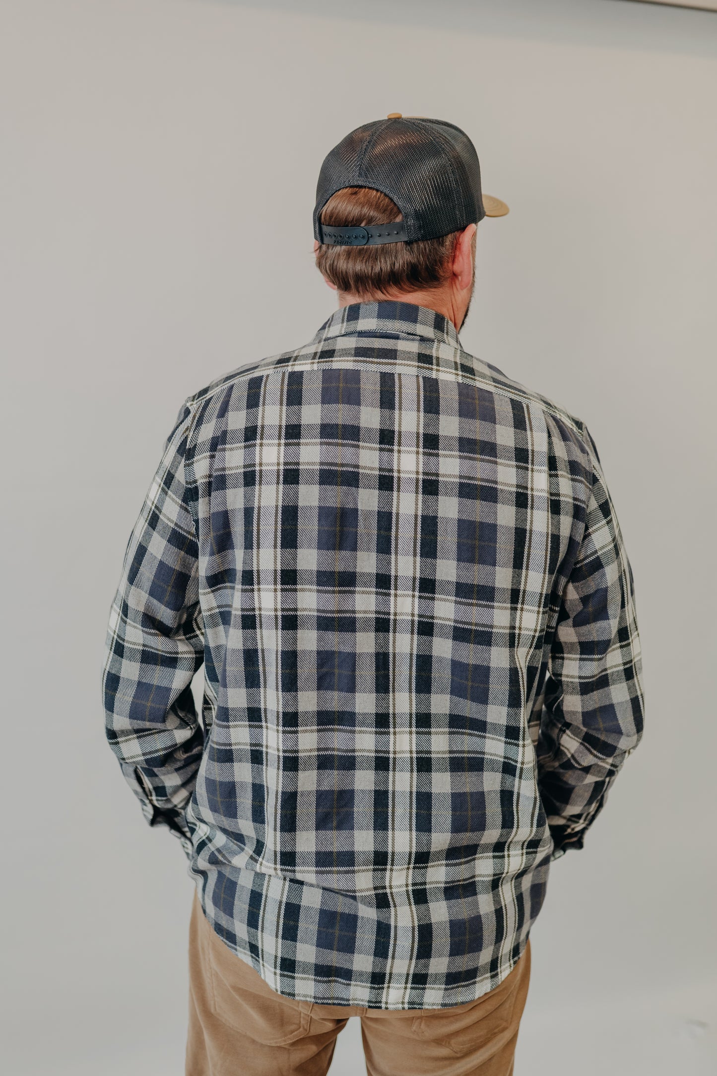 The Normal Brand | Mountain Overshirt | Grey Plaid