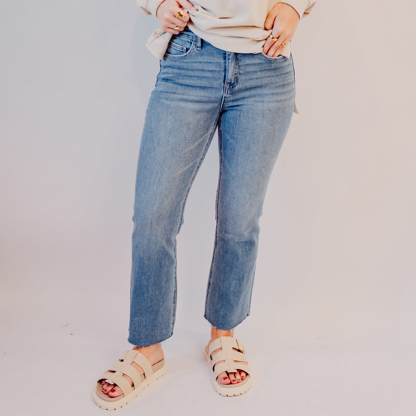 Vervet | High Rise Crop Flare | Reptar