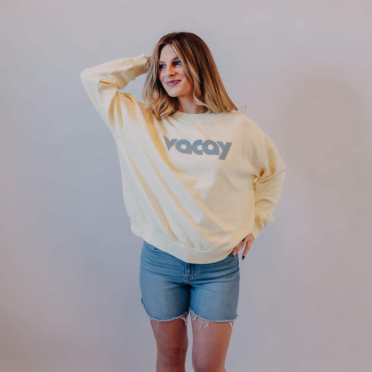 Vervet | High Rise Midi Shorts | Wildflowers