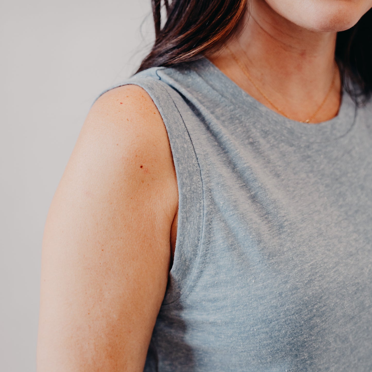 Be Cool | Heathered Tank | Blue