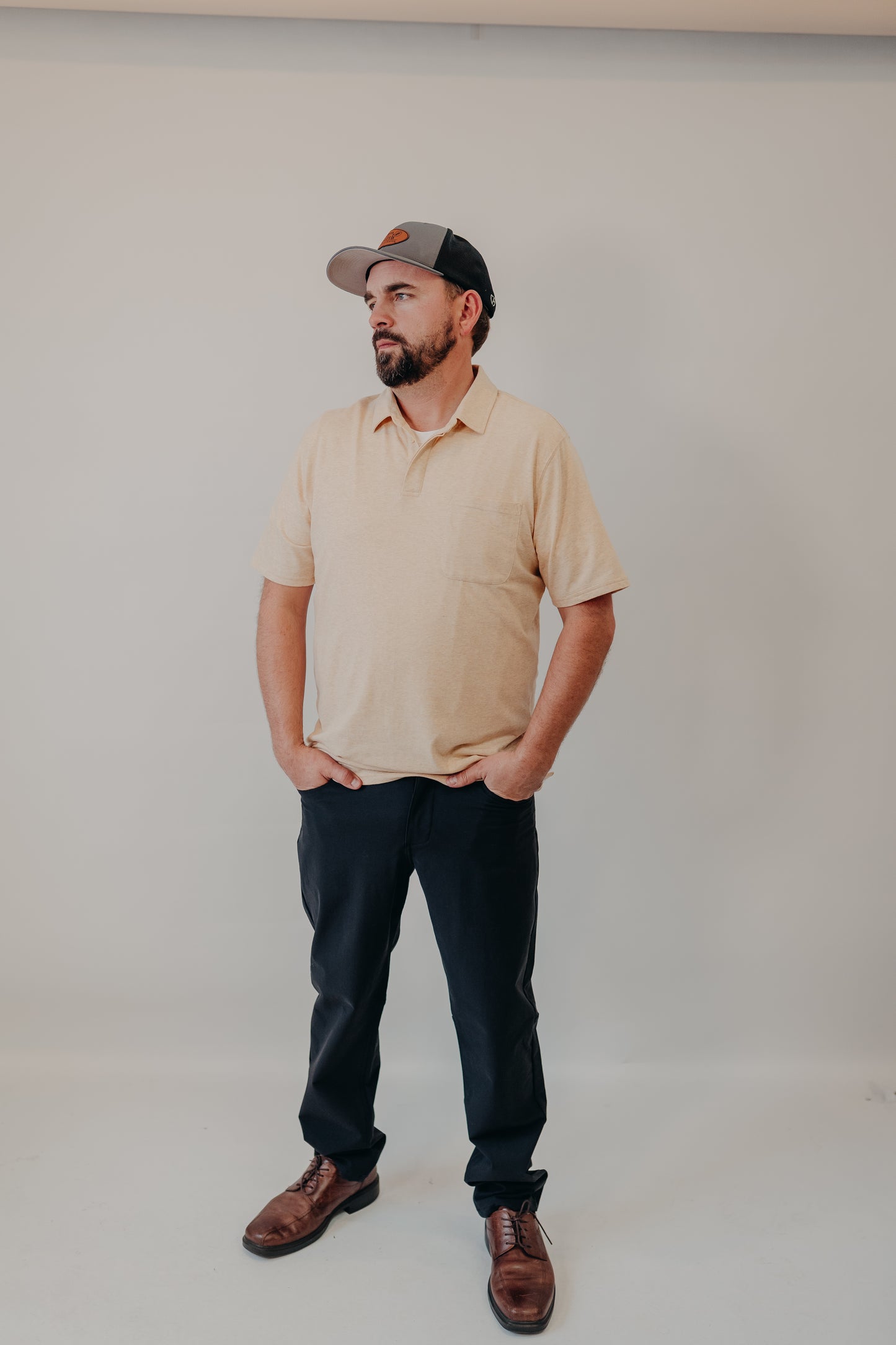 The Normal Brand | Active Puremeso Polo | Iced Latte